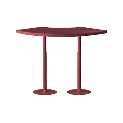 Стол коктейльный Твист Змейка С, пьяная вишня (телескопическая нога) 