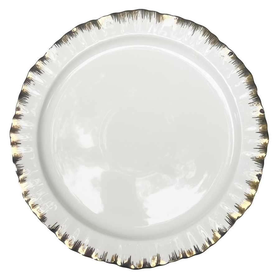 Сервировочная тарелка Подсолнух Золото - Фото миниатюра 1