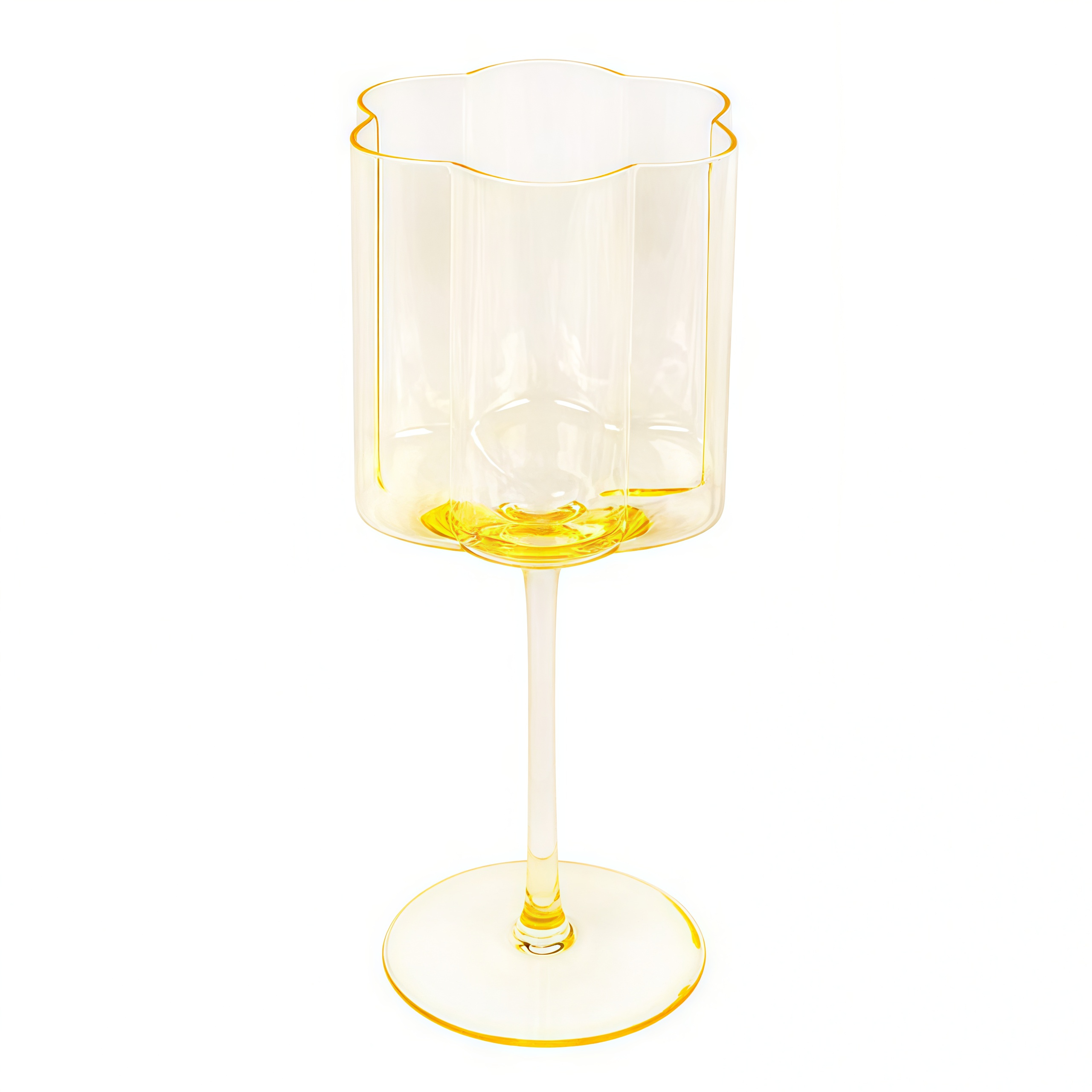 Бокал для вина "Floral" лимонный