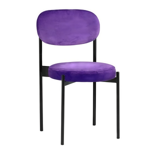 Стул Монако черный фиолетовый