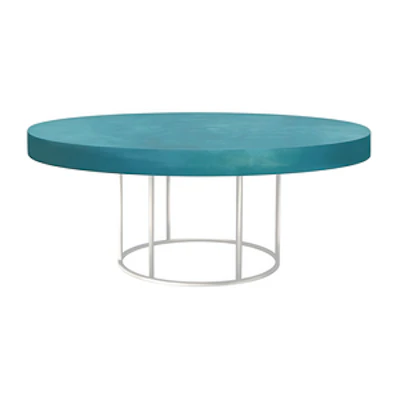 Стол "Лофт" белый Бирюзовый  - изображение 1