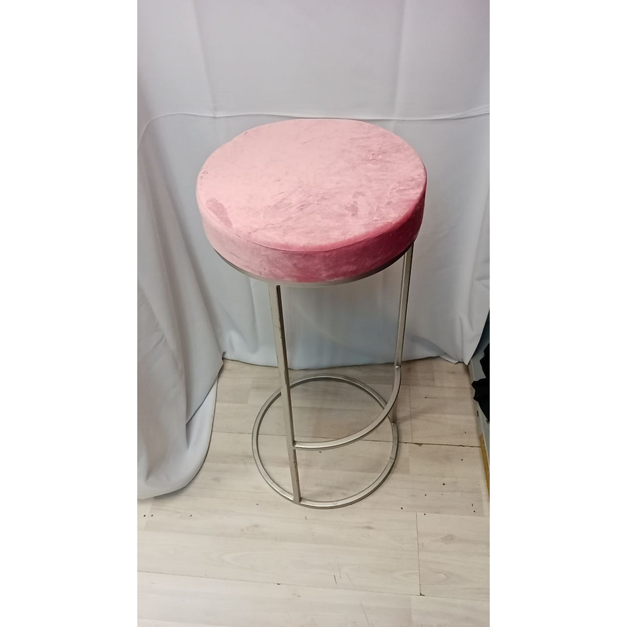  Стул барный золото, пепельно-розовый бархат - Фото миниатюра 2