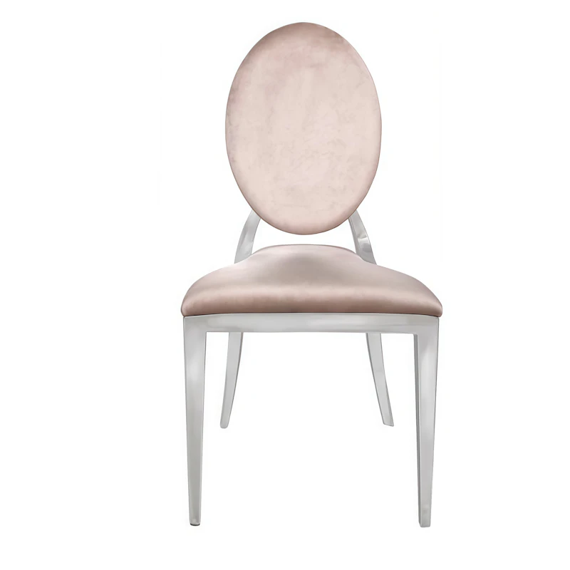 Стул «Вашингтон» серебро, бежевый бархат