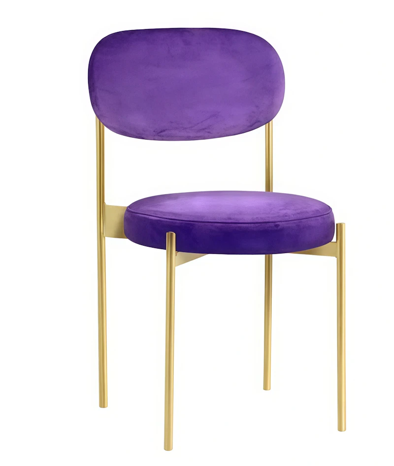 Стул Монако золото фиолетовый