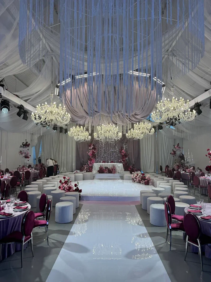 Стул «Вашингтон» серебро, бургундский бархат