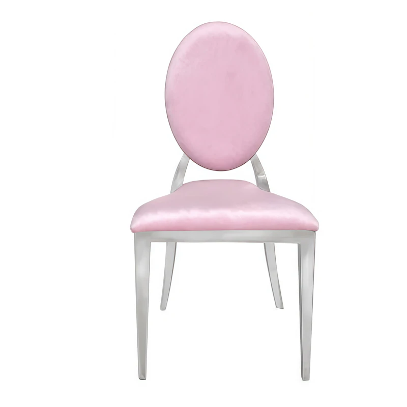 Стул «Вашингтон» серебро, пепельно-розовый бархат