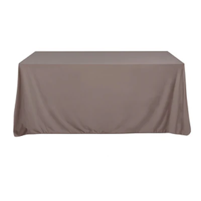 Скатерть бархат темно-каштановая прямоугольная - изображение 1