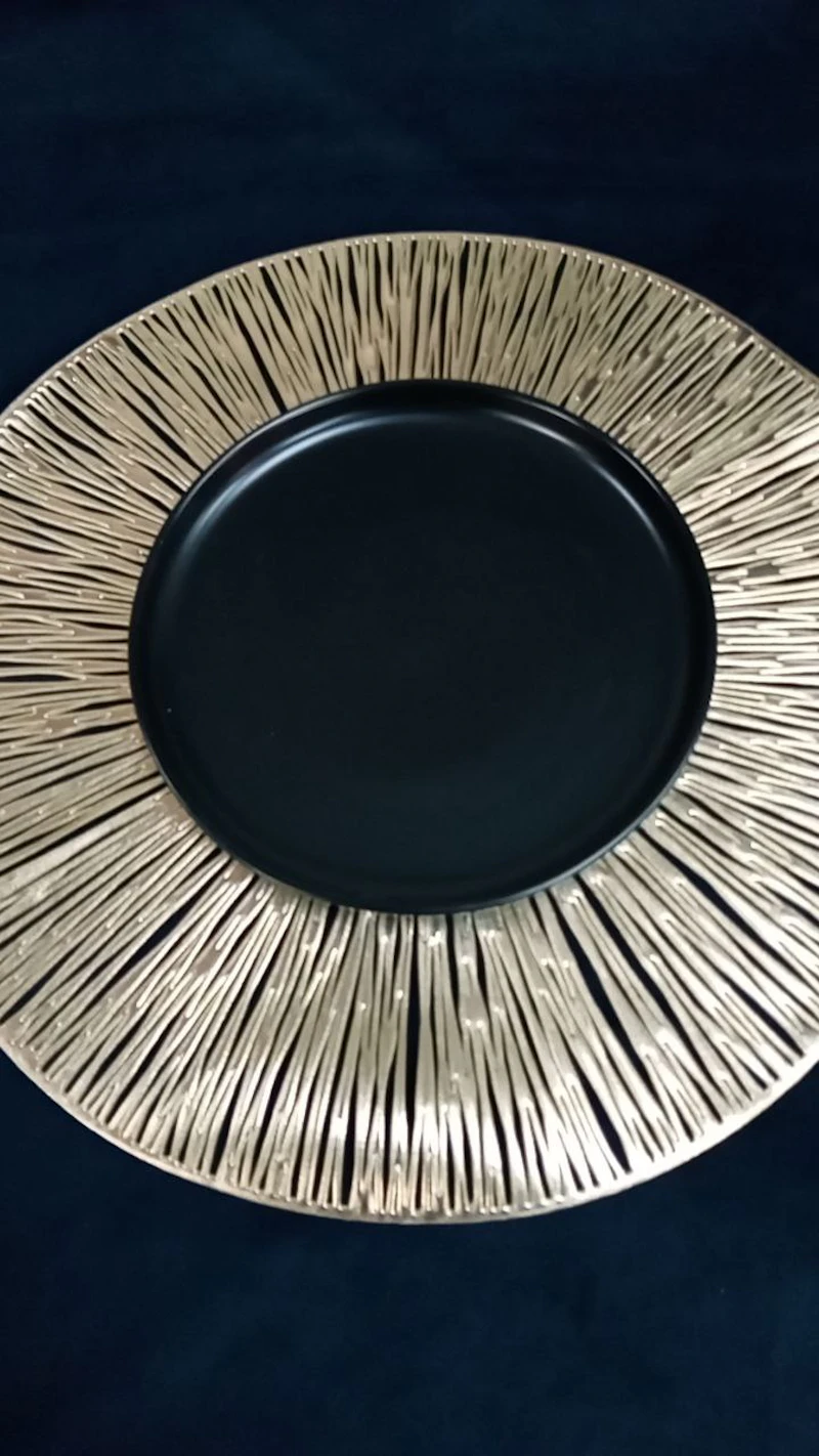 Тарелка "Киото" черный мини