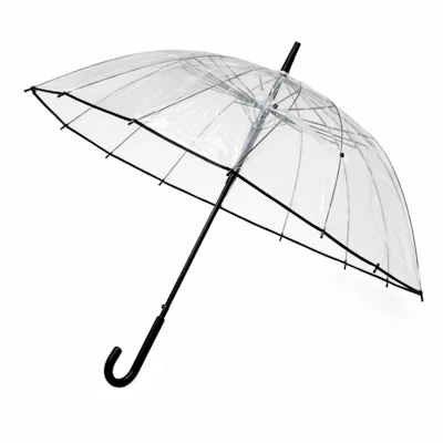Зонт прозрачный с черной окантовкой