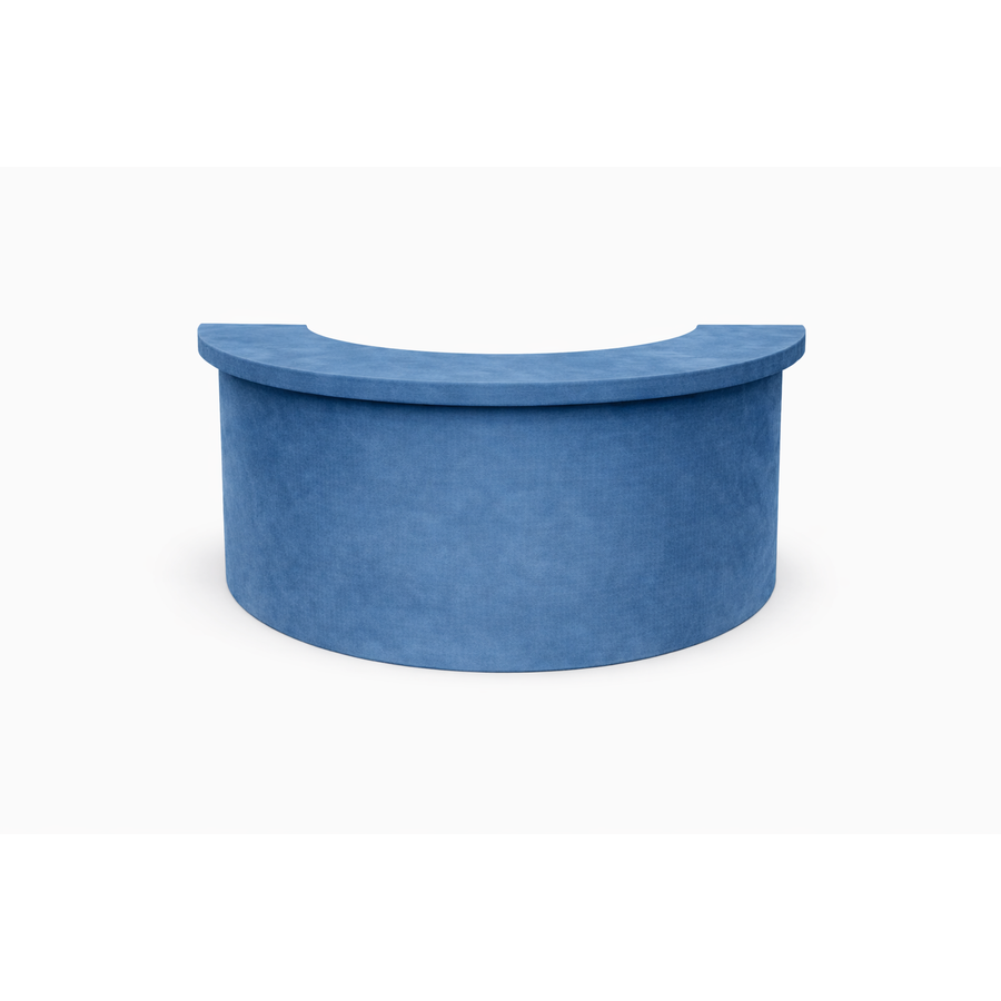 Барный комплект "Луна"  голубой бархат  - Фото миниатюра 2