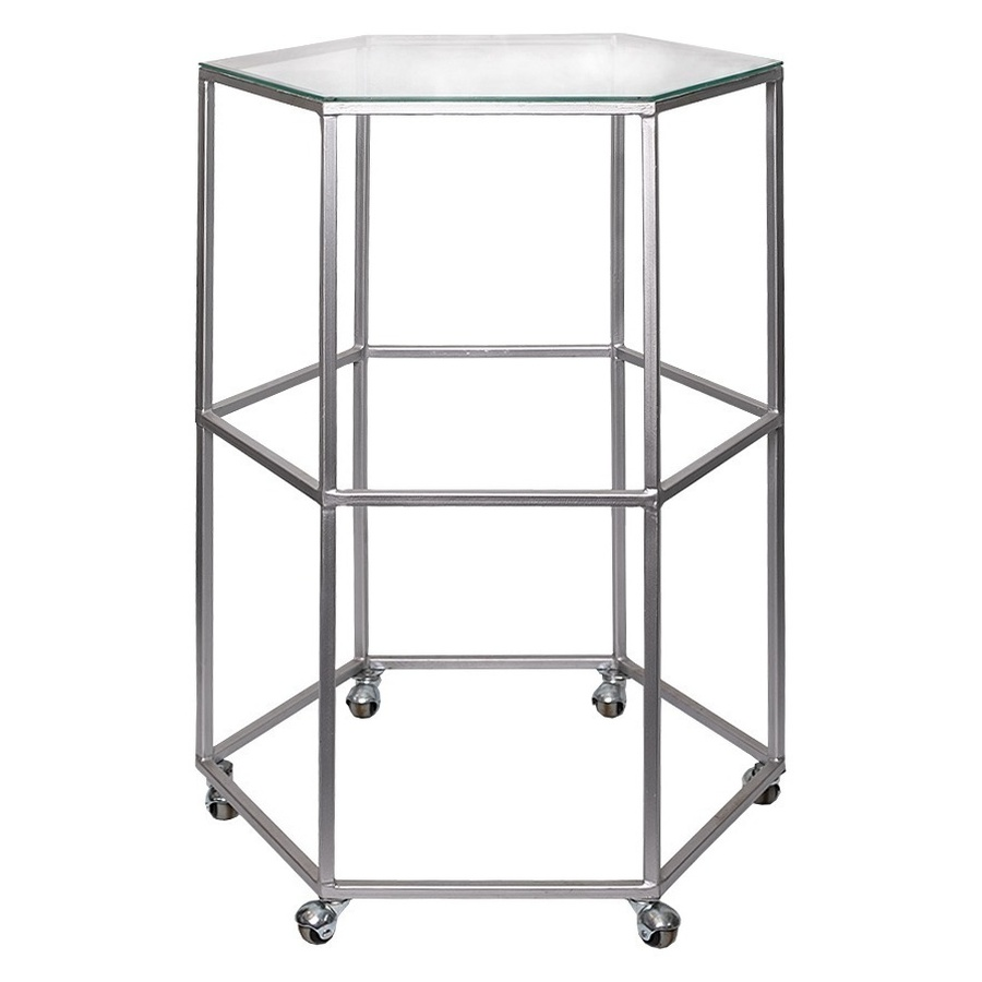 Стол для торта "Техно" серебряный - Фото миниатюра 1