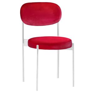 Стул Монако белый алый