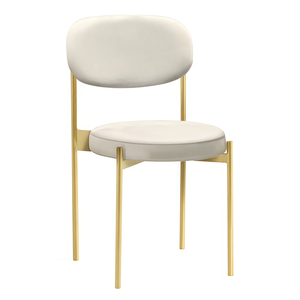 Стул Монако золото бежевая кожа
