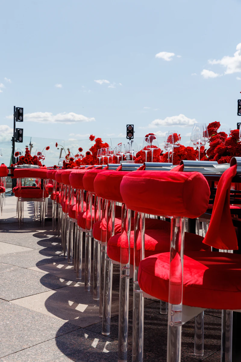 Стул Токио алый