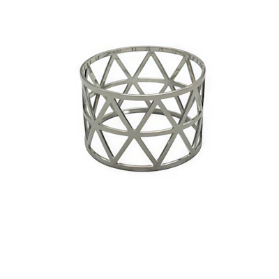 Кольцо для салфеток "Геометрия" серебро - изображение 1