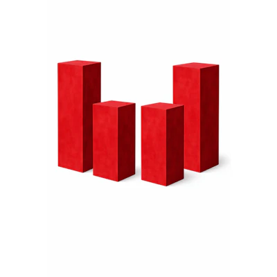 Набор колонн алый