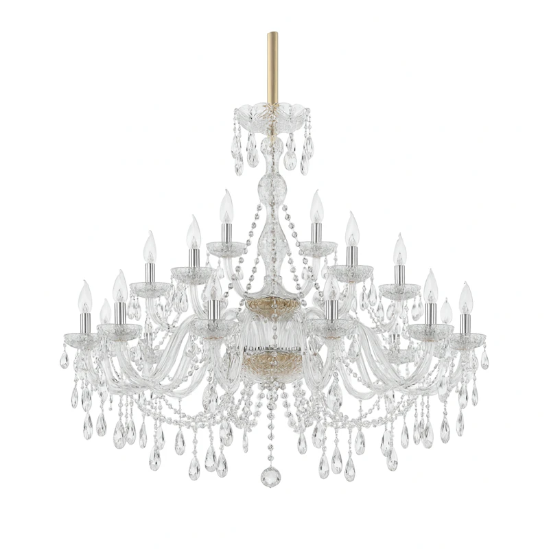 Люстра "Хрусталь серебро" 90 см