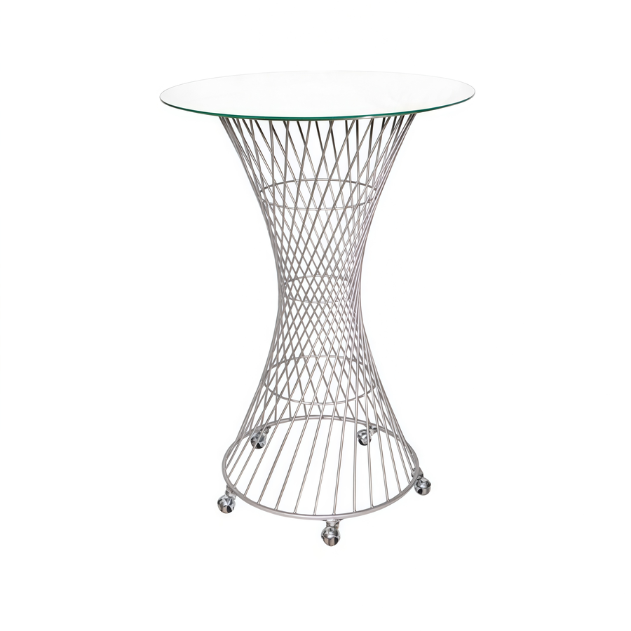 Стол для торта "Паутинка" серебро - Фото миниатюра 1