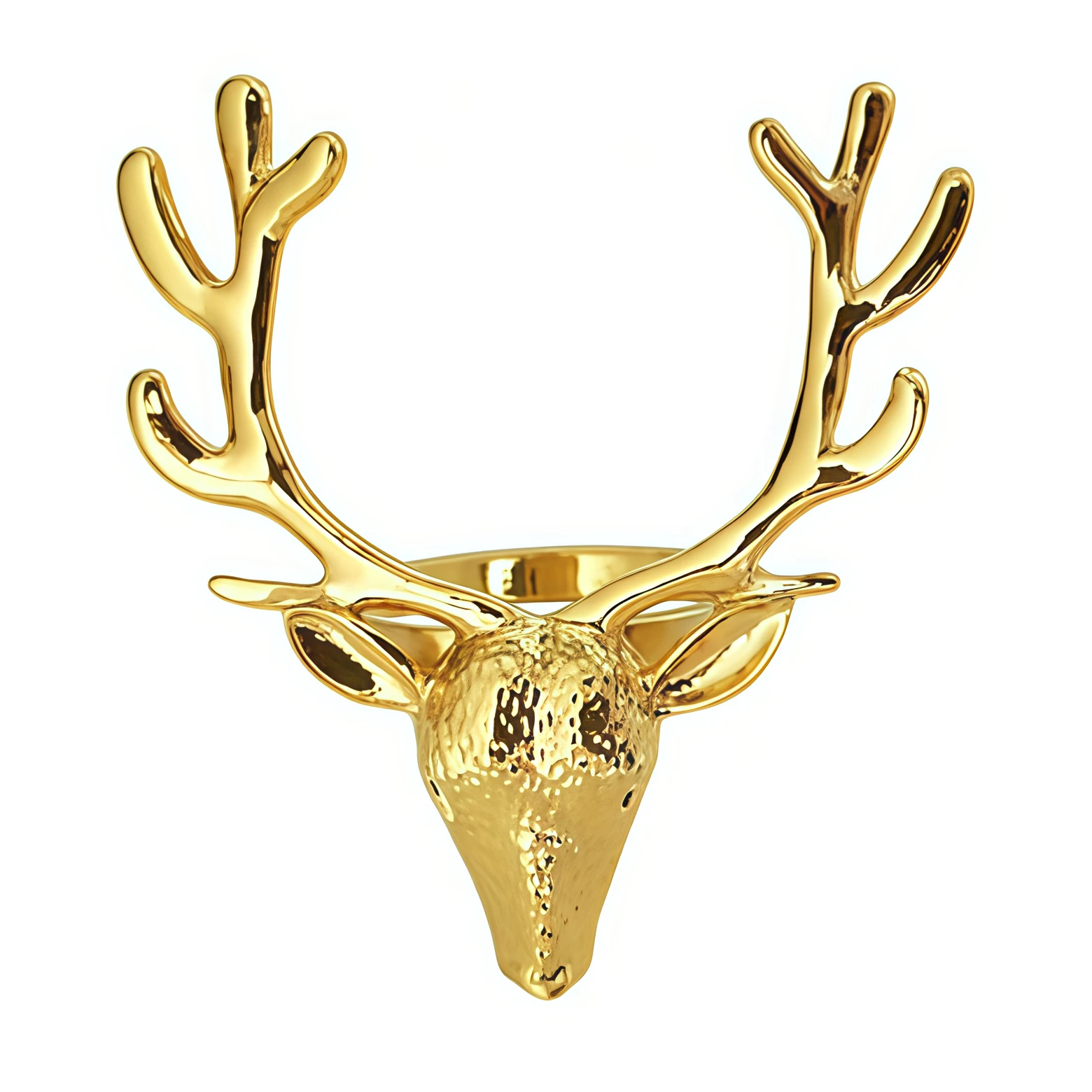 Кольцо для салфеток золотой олень