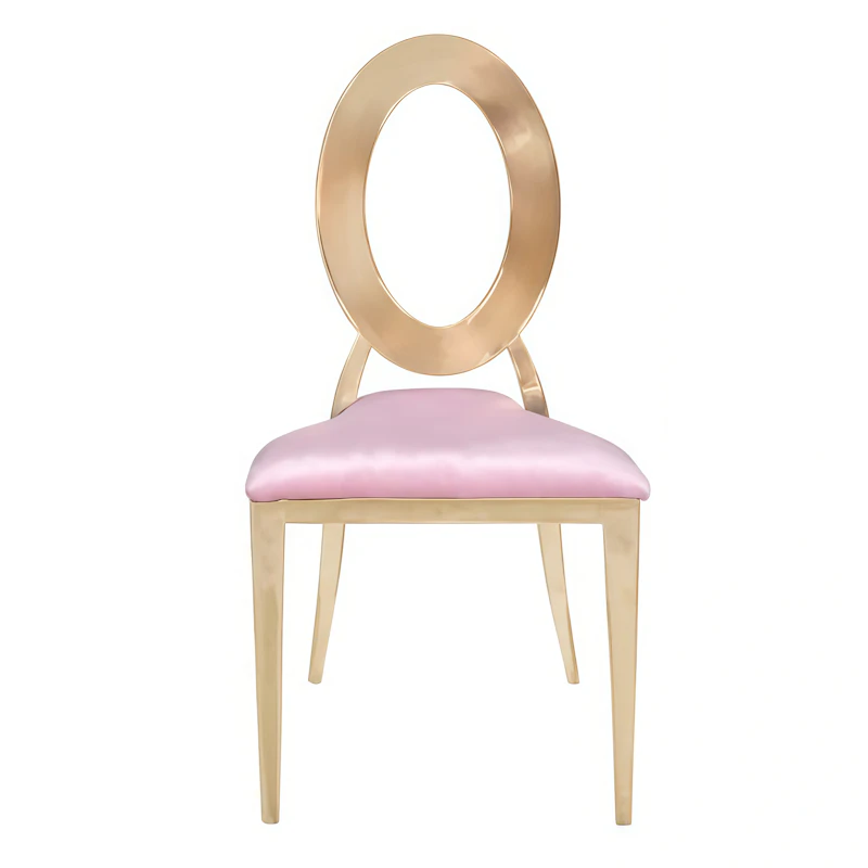 Стул «Элемент» золото, пепельно-розовый бархат