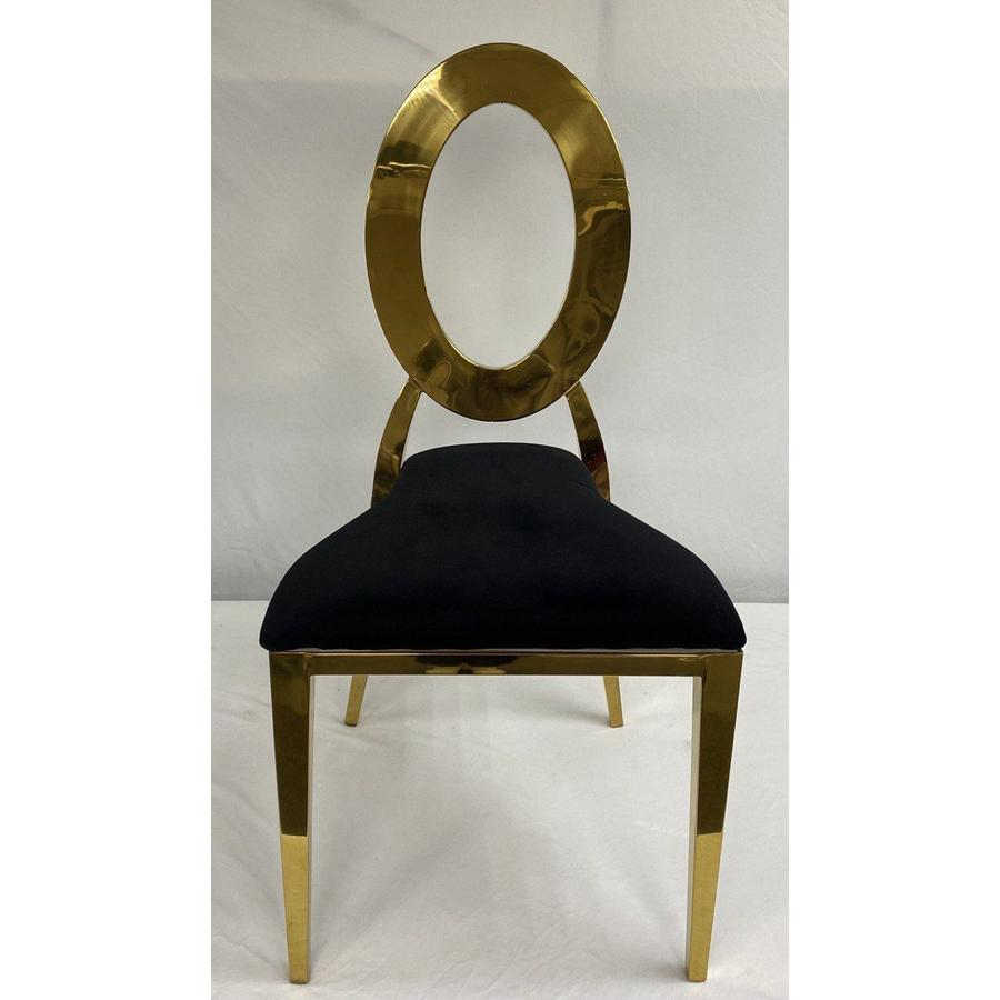 Стул «Элемент» золото, черный бархат - Фото миниатюра 3
