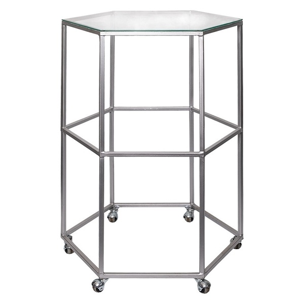 Стол для торта "Техно" серебряный