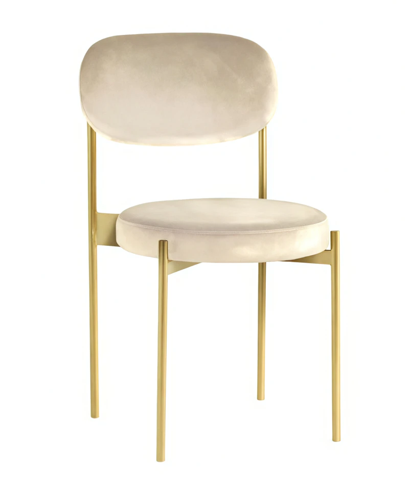 Стул Монако золото светло-бежевый