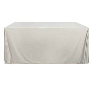 Скатерть бархат светло-серая прямоугольная