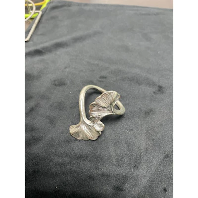 Кольцо для салфеток "Клевер" серебро - изображение 2