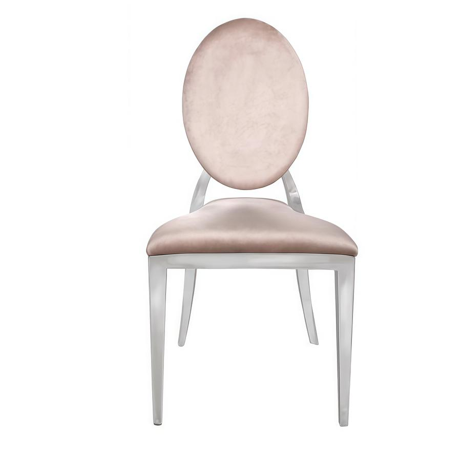 Стул «Вашингтон» серебро, бежевый бархат - Фото миниатюра 2