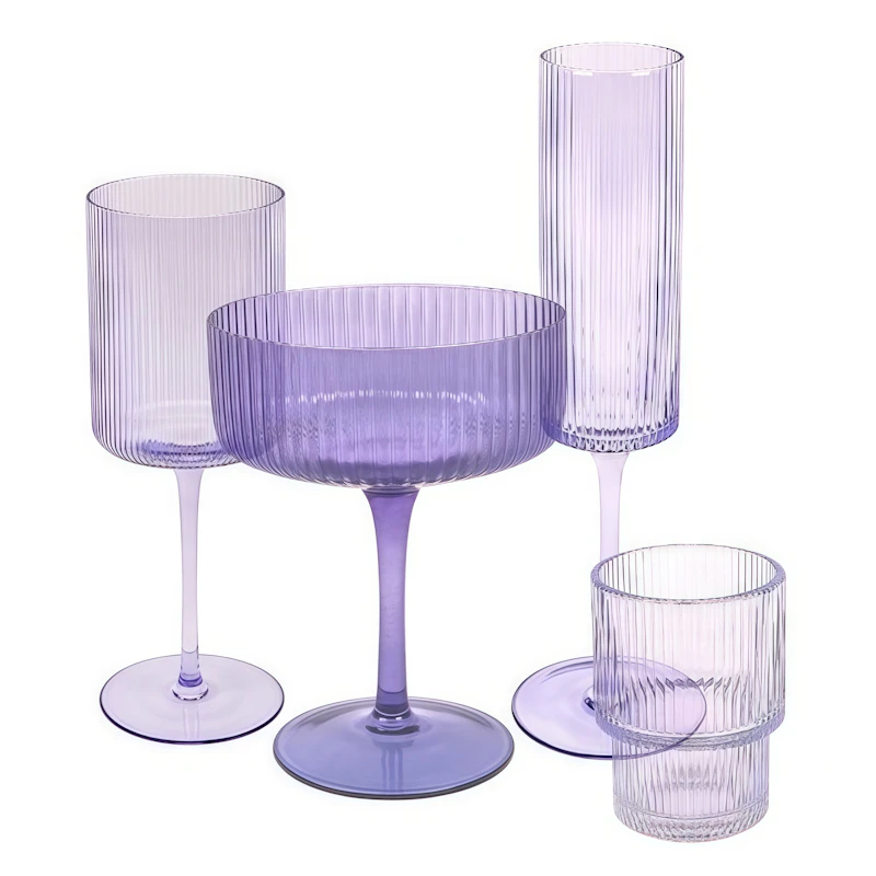 Набор из 4 бокалов "Осака" лавандовый