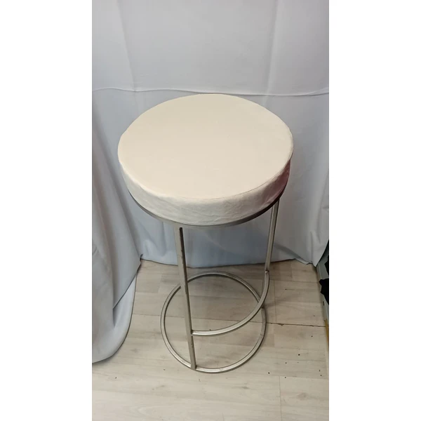 Стул барный золото, айвори бархат - Фото 2