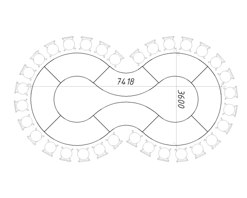 Стол "Орбит" под скатерть