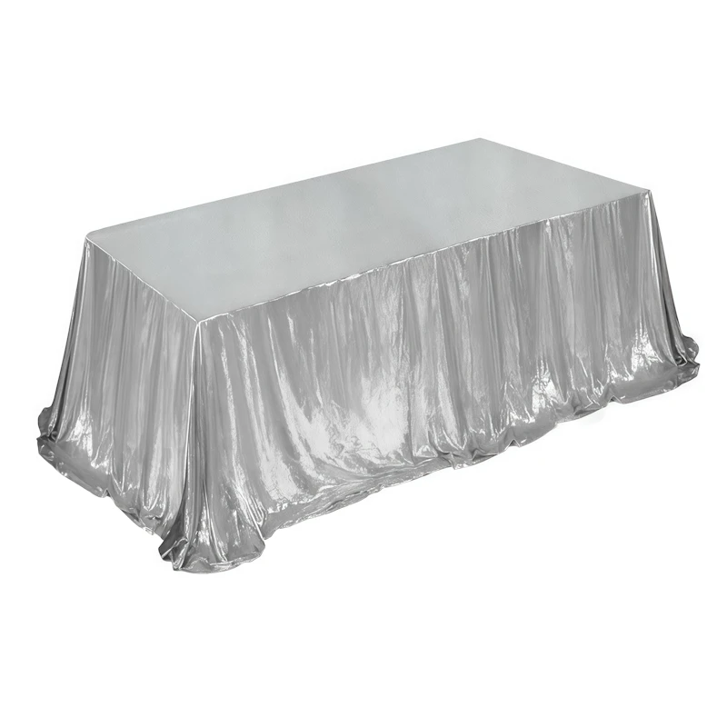 Скатерть серебро прямоугольная