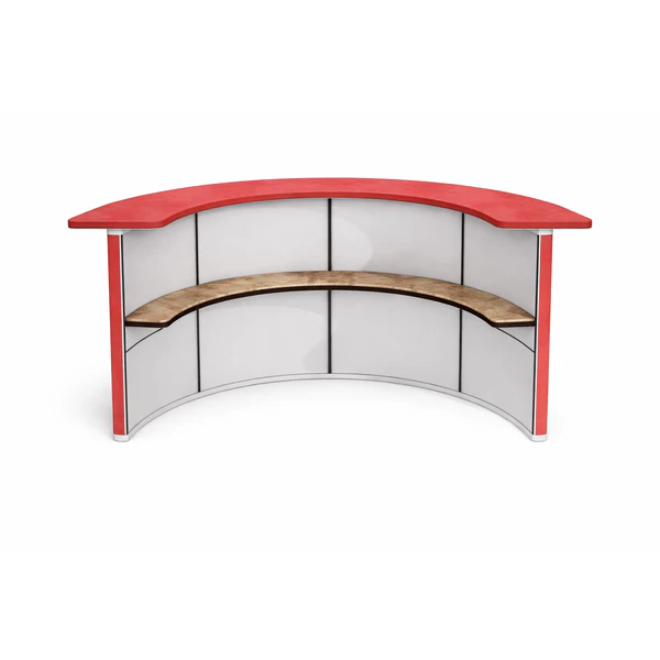 Комплект барной стойки  "Луна" 360  красный бархат  - Фото 3