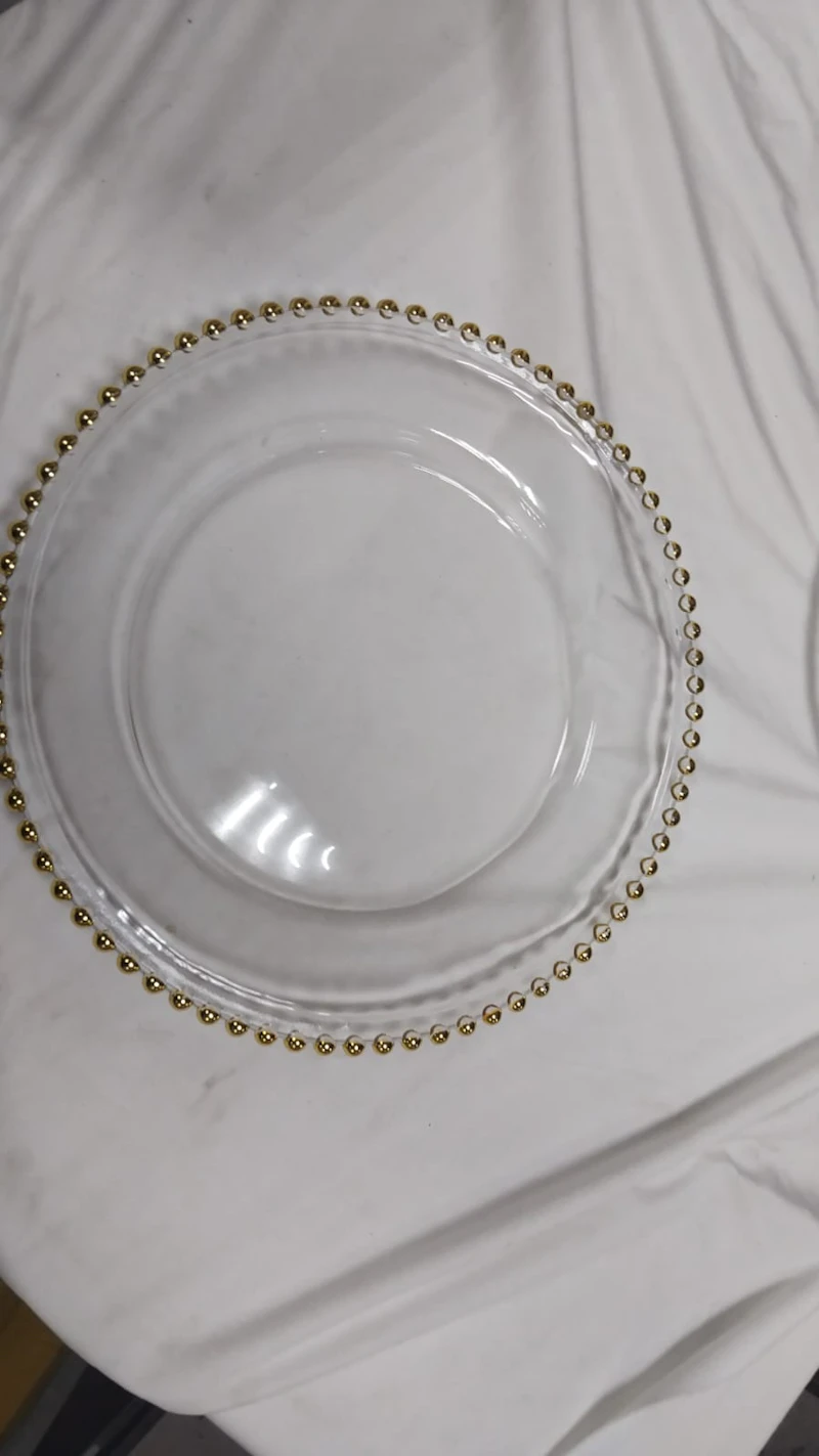 Подстановочная тарелка "Золотой жемчуг"