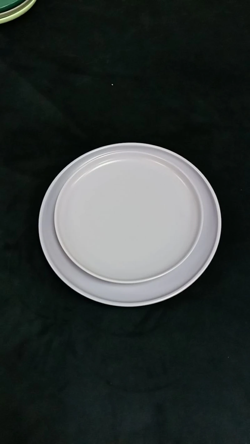 Набор тарелок "Киото" пепельно-фиолетовый