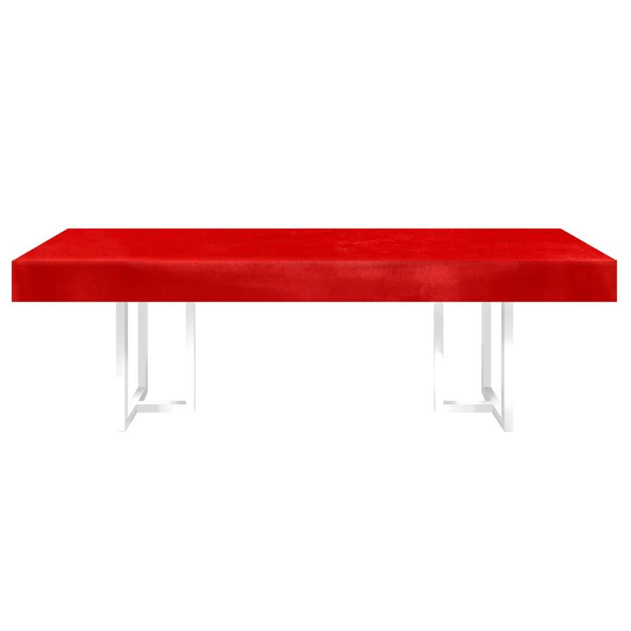 Стол Лофт Прямоугольный Whate Светло-Алый - Фото миниатюра 1