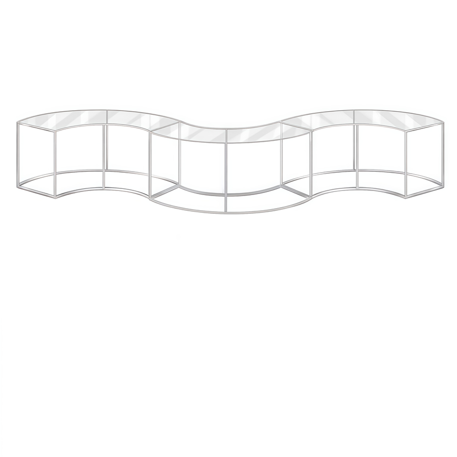 Стол круглый "Изабель" с прозрачной столешницей - Фото миниатюра 2