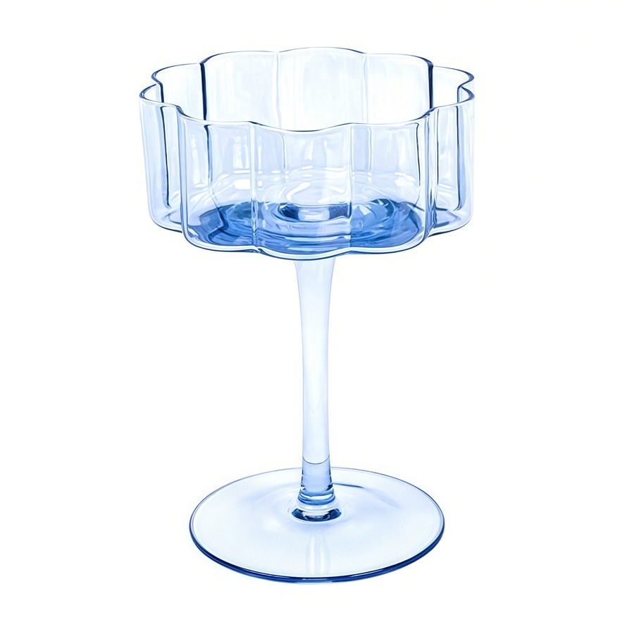 Креманка "Флорал" лазурная - Фото миниатюра 1