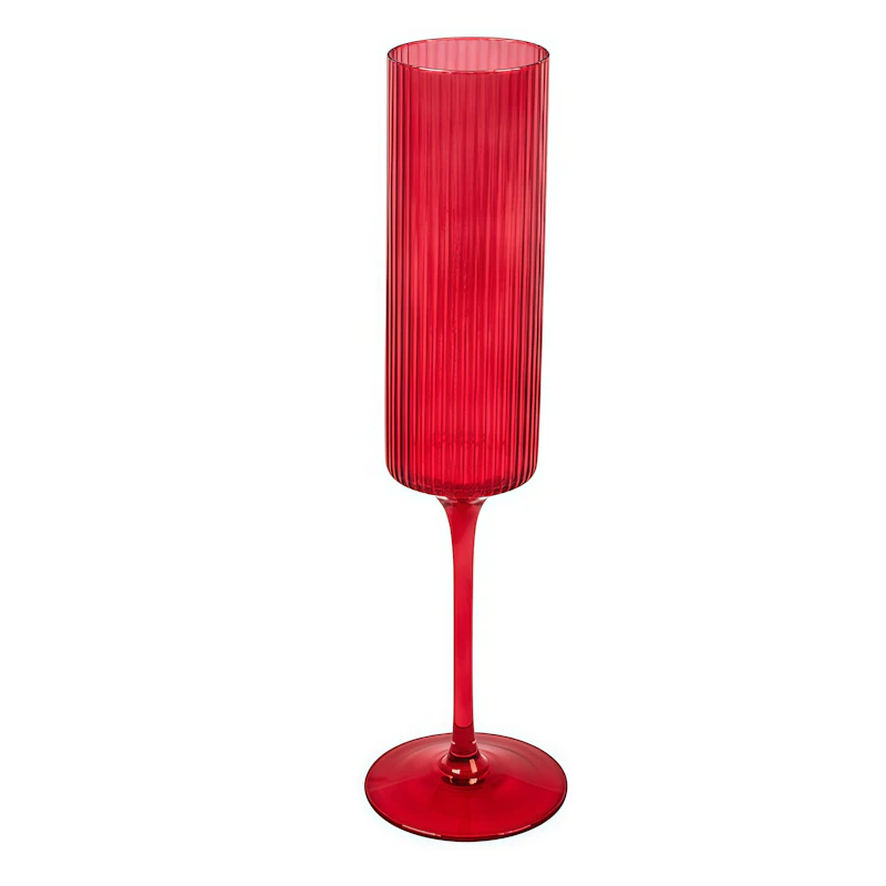 Бокал для шампанского "Осака" рубиновый