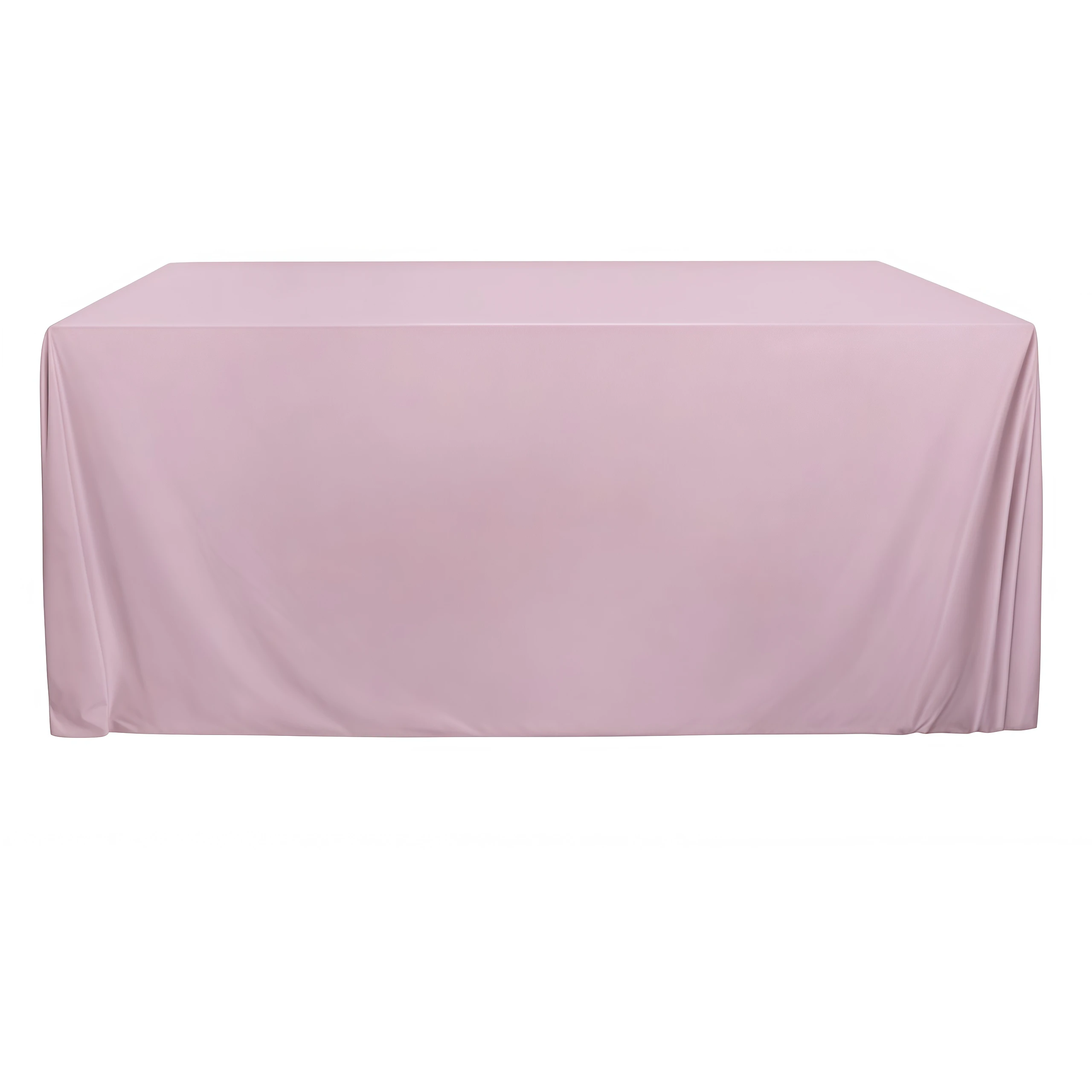 Скатерть бархат пыльно-розовая прямоугольная