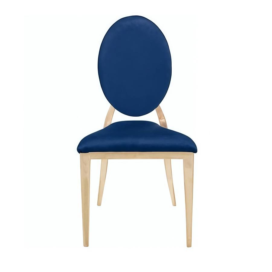 Стул «Вашингтон» золото, синий бархат - Фото миниатюра 2