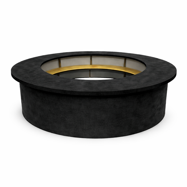 Барная стойка круглая обивка черный бархат