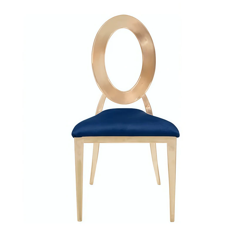 Стул «Элемент» золото, синий бархат