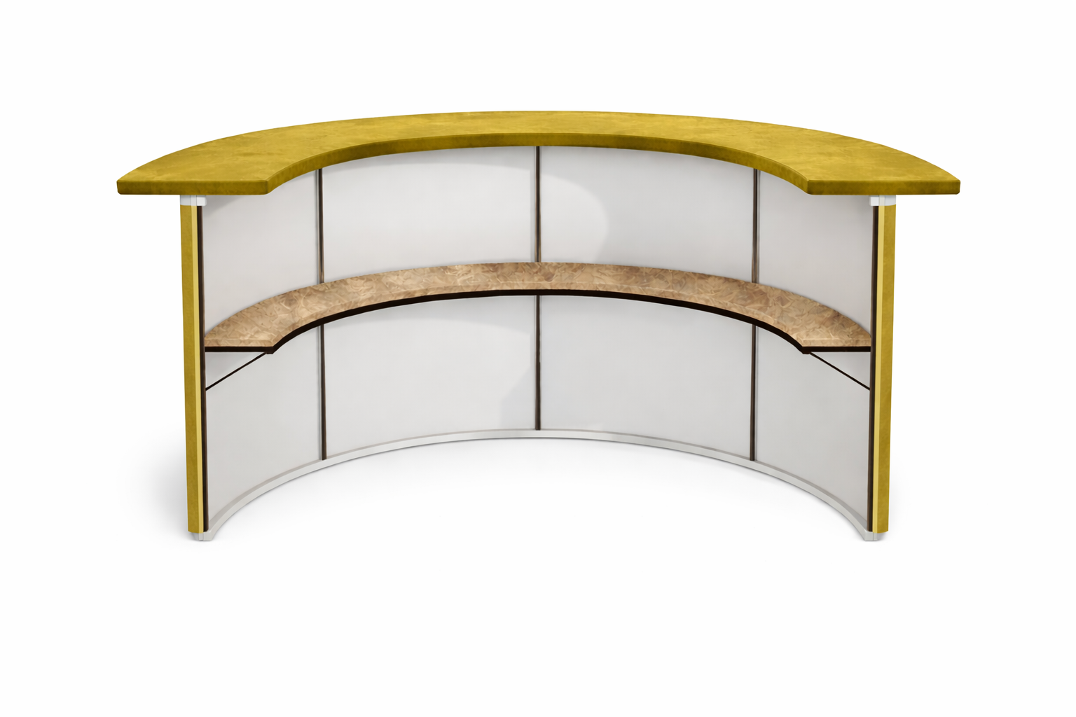 Барная стойка  "Луна" оливковый бархат