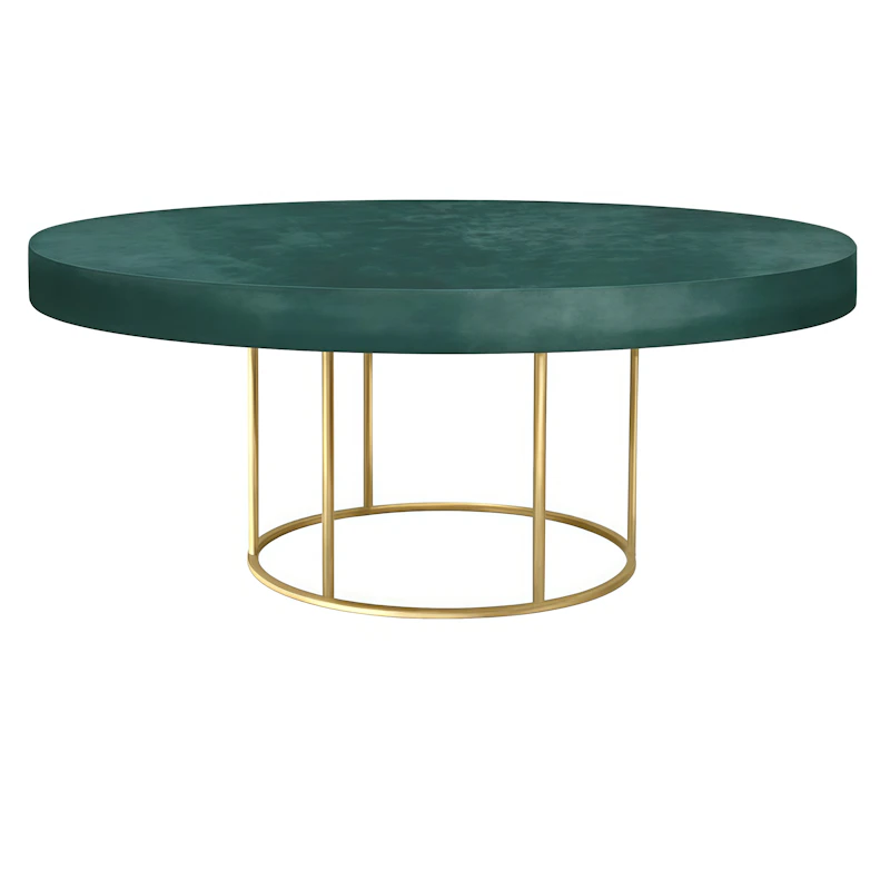 Стол "Лофт" золото изумрудный