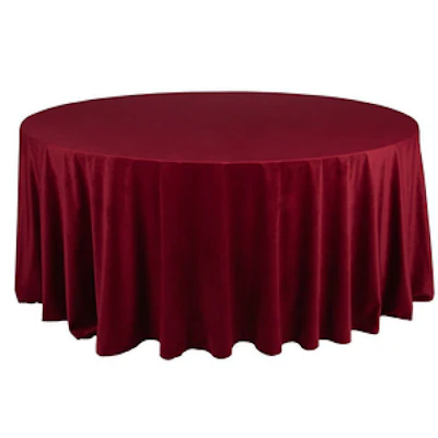 Скатерть круглая бархатная " Гранатовая" - изображение 1