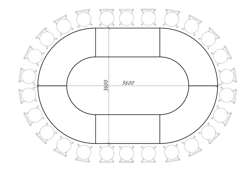 Стол "Орбит" под скатерть