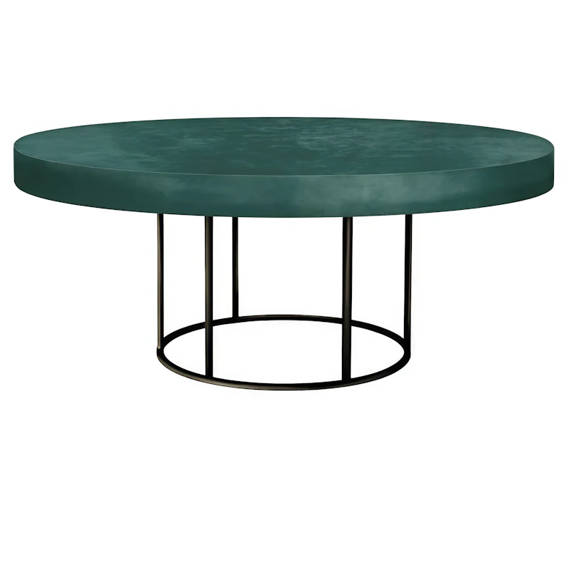 Стол "Лофт" черный изумрудный